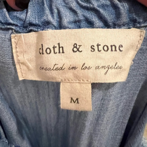 Cloth & Stone Indigo Chambray jumpsuit - Picture 3 of 3